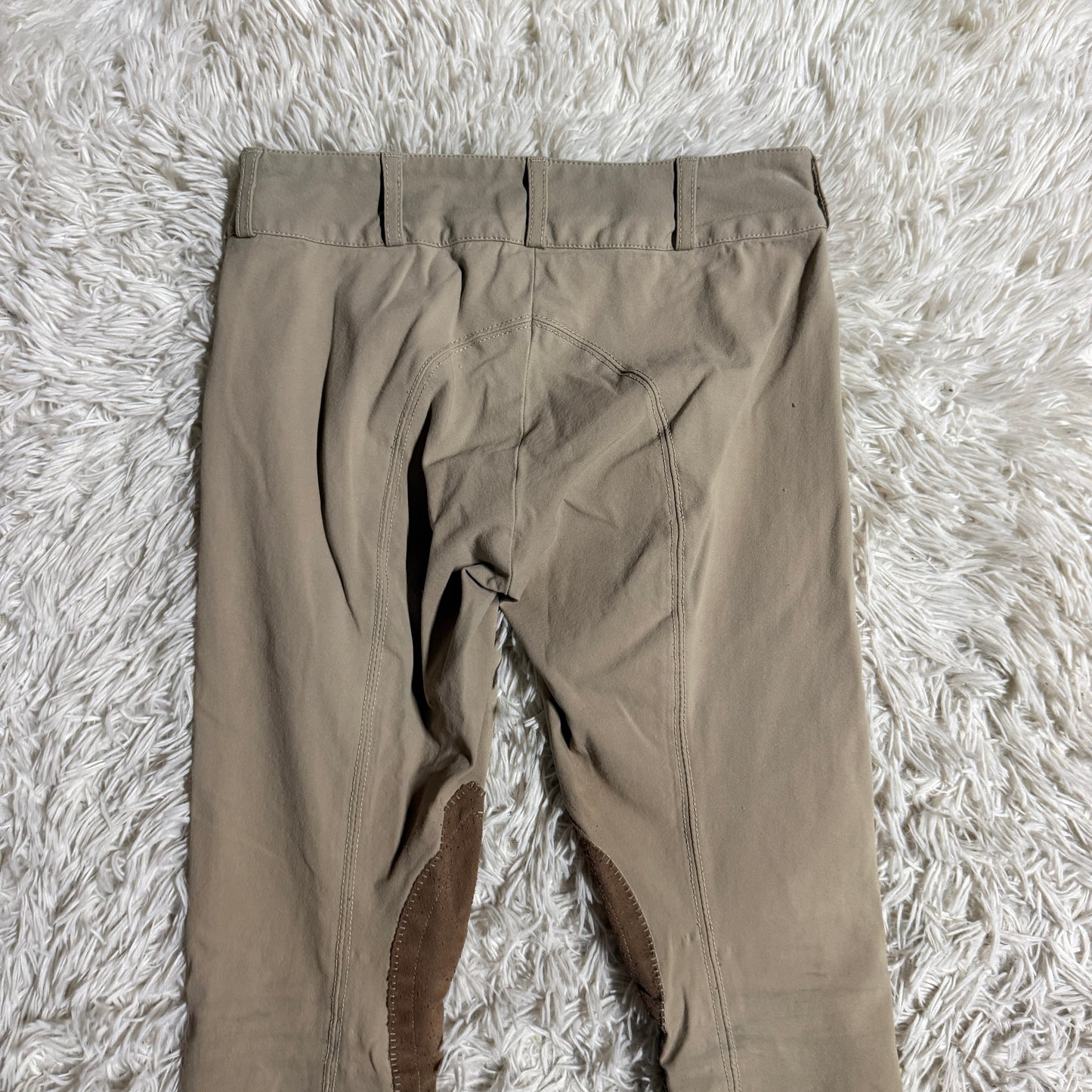 Women’s Size 24R Tan Shires Knee Patch Horseback Riding Breeches