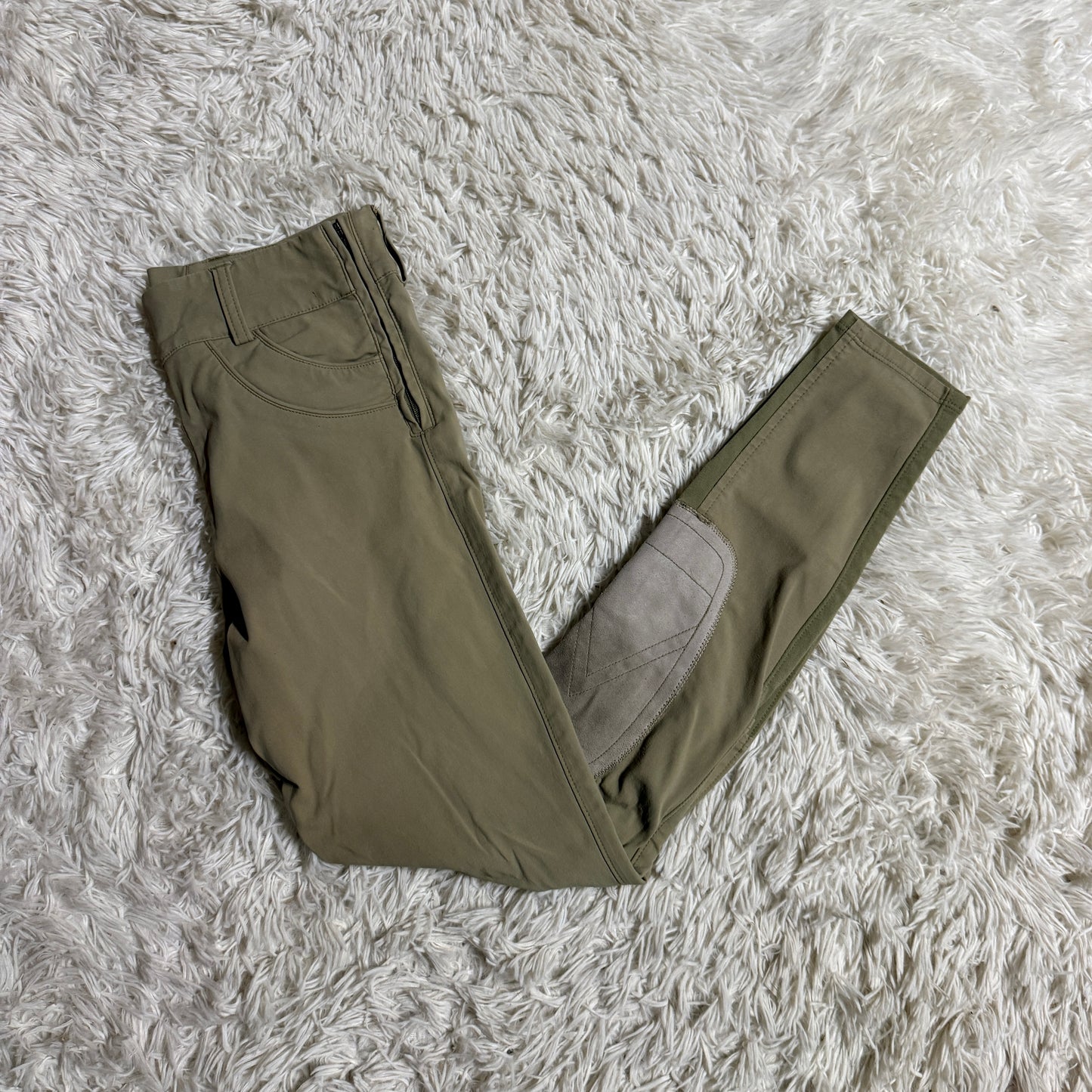 Women’s Size 22R Tan Ariat Knee Patch Horseback Riding Breeches