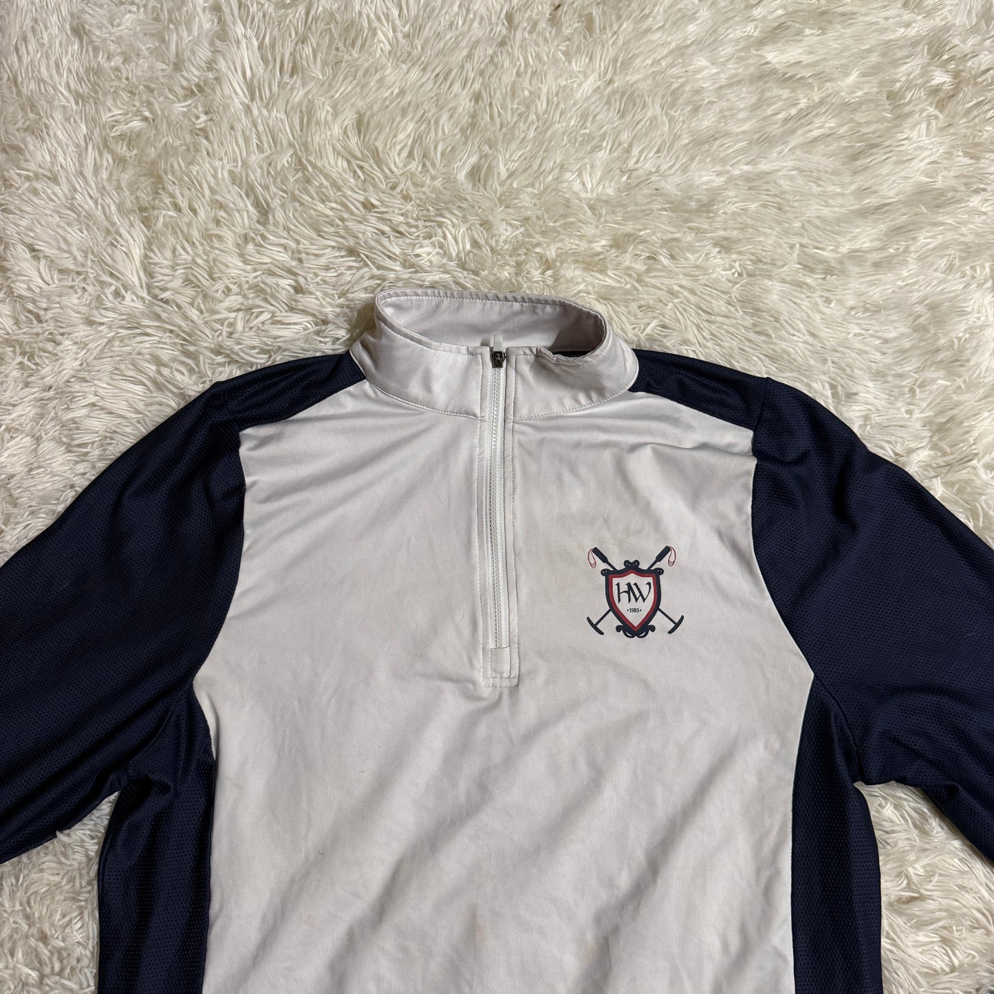 Women’s XXL Navy/White Horseware Long Sleeve Horseback Riding Sunshirt