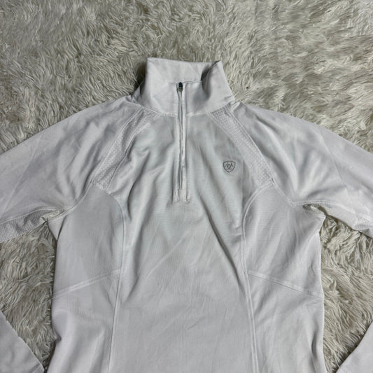 Women’s XS White Ariat Long Sleeve Horseback Riding Sunshirt