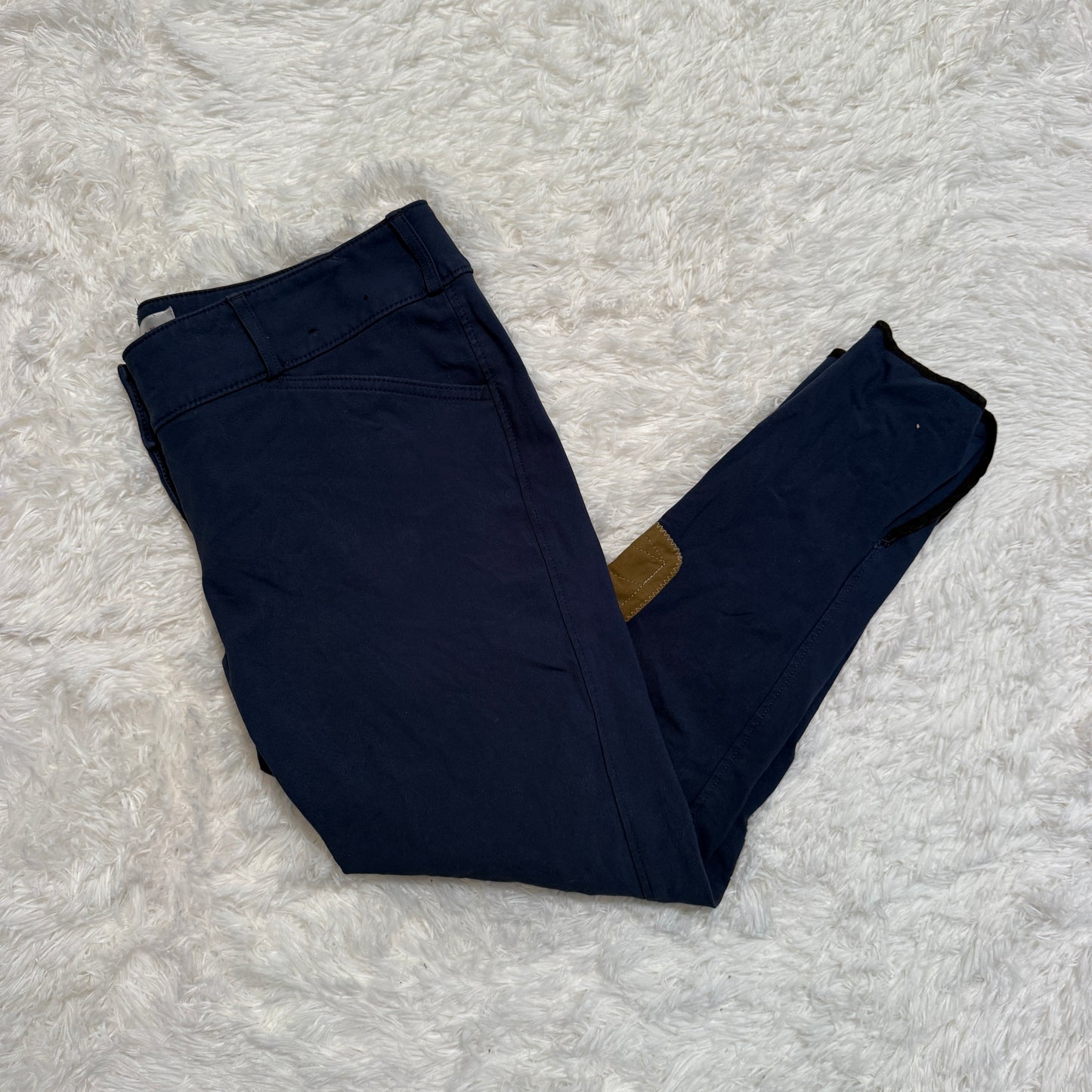Women’s Size 34R Blue Tailored Sportsman Knee Patch Horseback Riding Breeches
