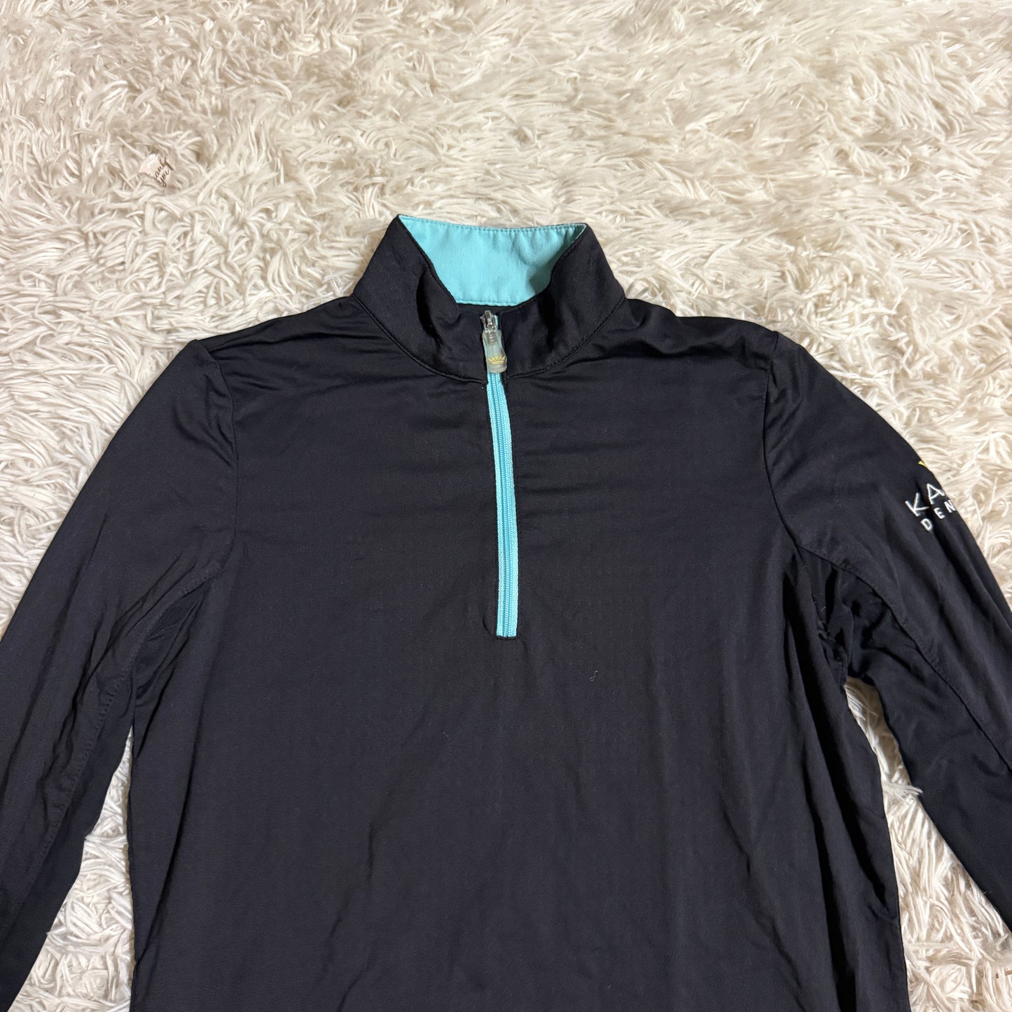 Child’s Large Black Kastel Denmark Long Sleeve Horseback Riding Sunshirt