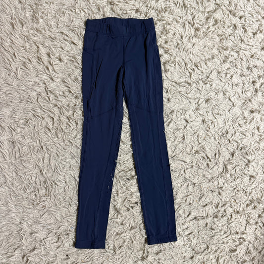 Child’s Medium Blue Kerrits Full Seat Horseback Riding Tights Breeches