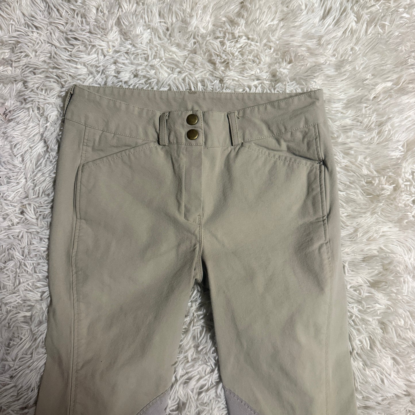 Women’s Size 26R Tan Unbranded Knee Patch Horseback Riding Breeches