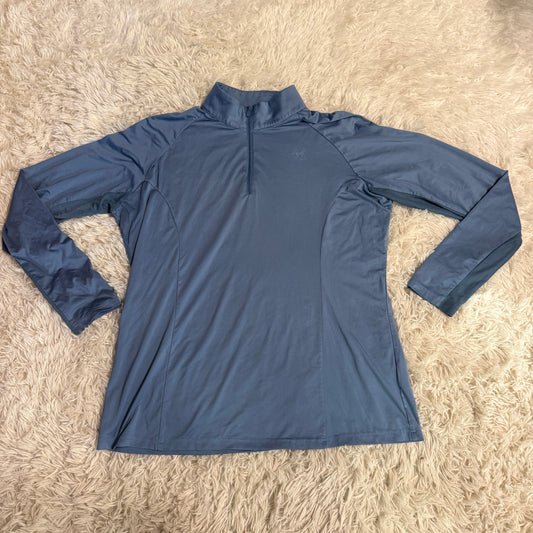 Women’s XL Blue Smartpak Piper Long Sleeve Horseback Riding Sunshirt