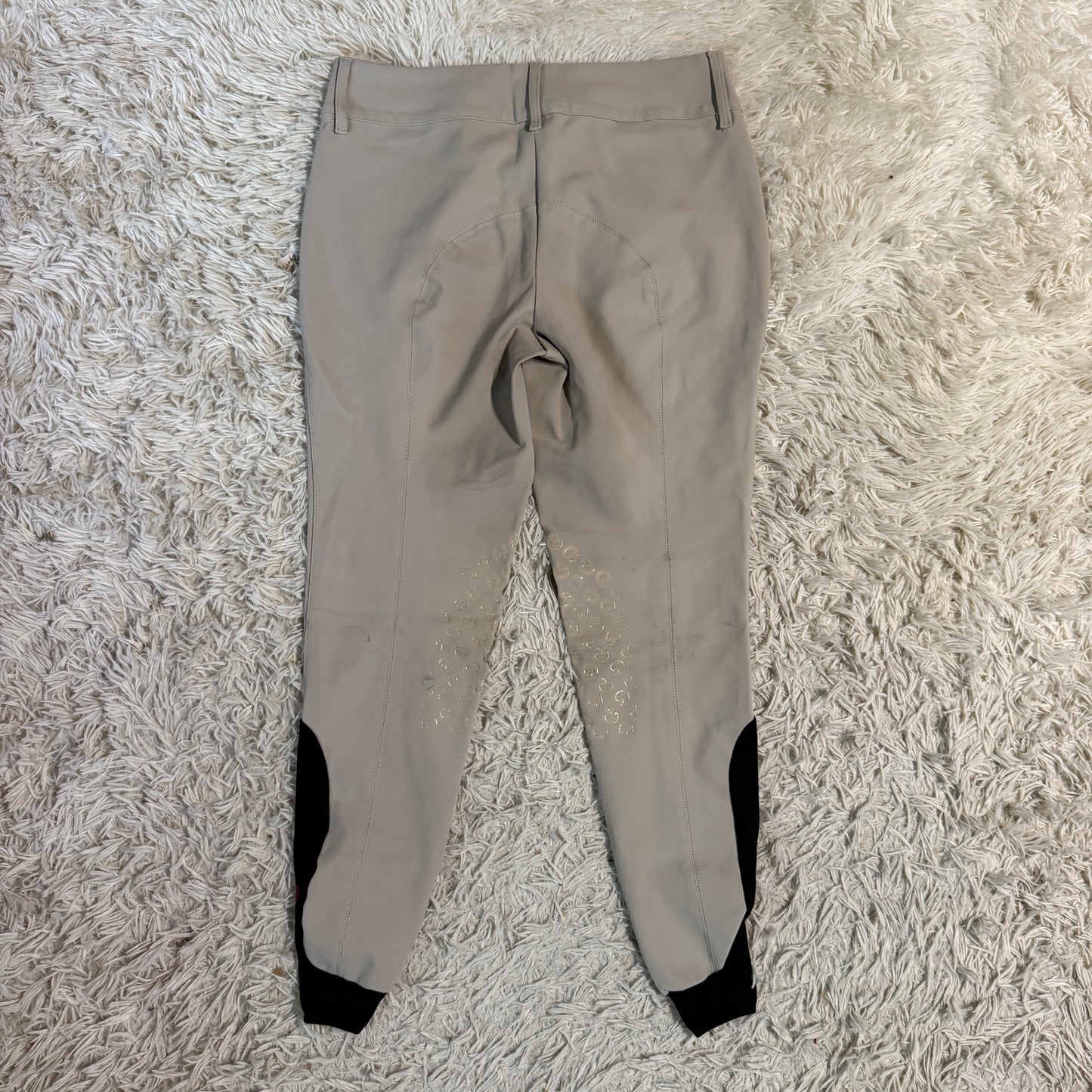 Women’s Size IT46 Tan Cavalleria Toscana Knee Patch Horseback Riding Breeches