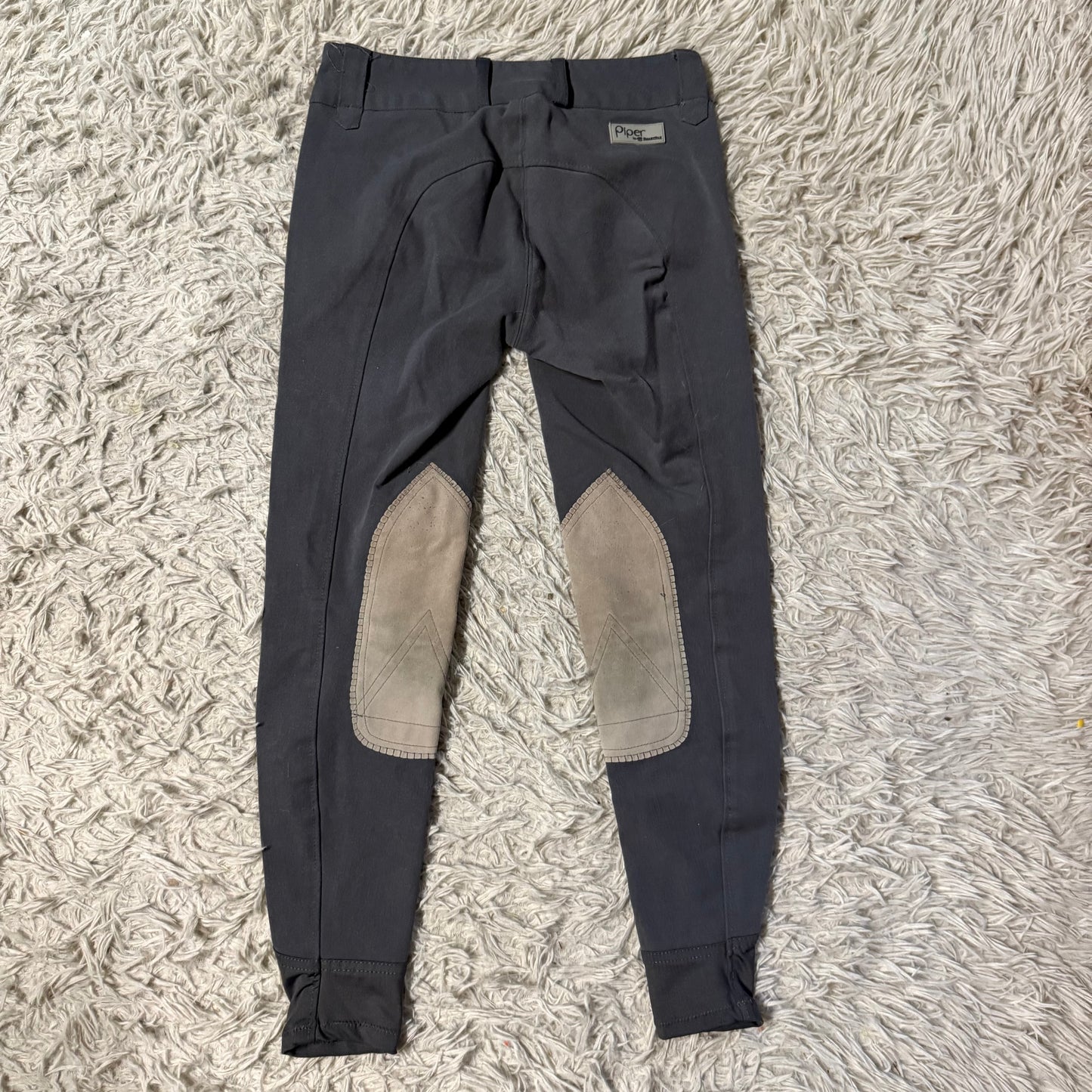 Women’s Size 24R Grey Smartpak Piper Knee Patch Horseback Riding Breeches