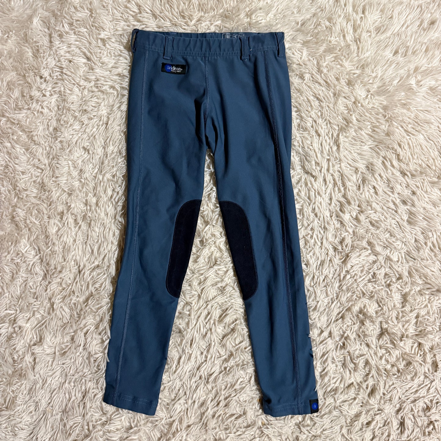 Child’s Medium Blue Irideon Knee Patch Horseback Riding Tights Breeches