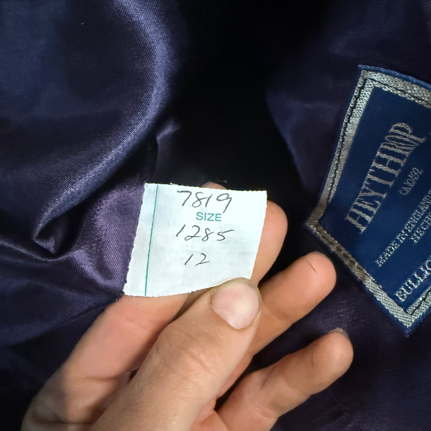 Women’s Size 12R Black Heythrop Wool Horseback Riding Show Coat