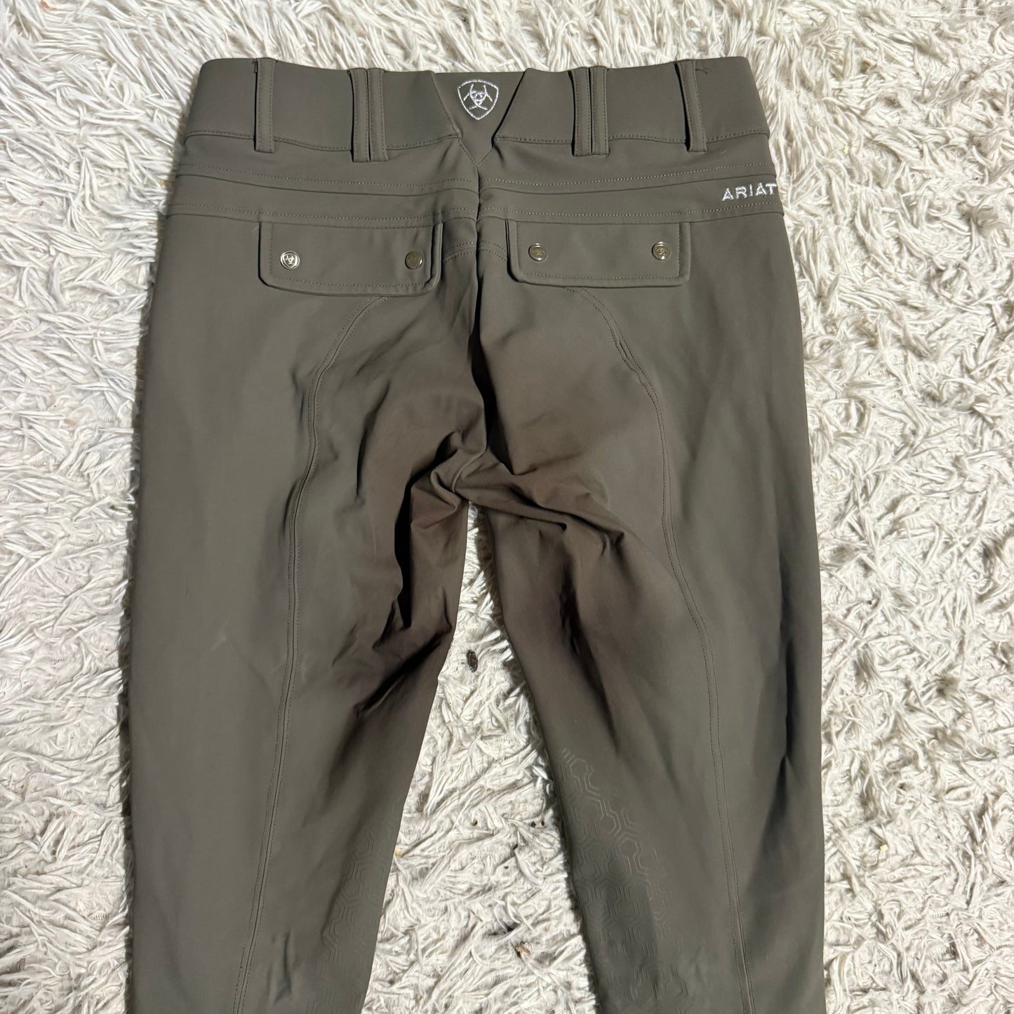 Women’s Size 24R Brown Ariat Knee Patch Horseback Riding Breeches