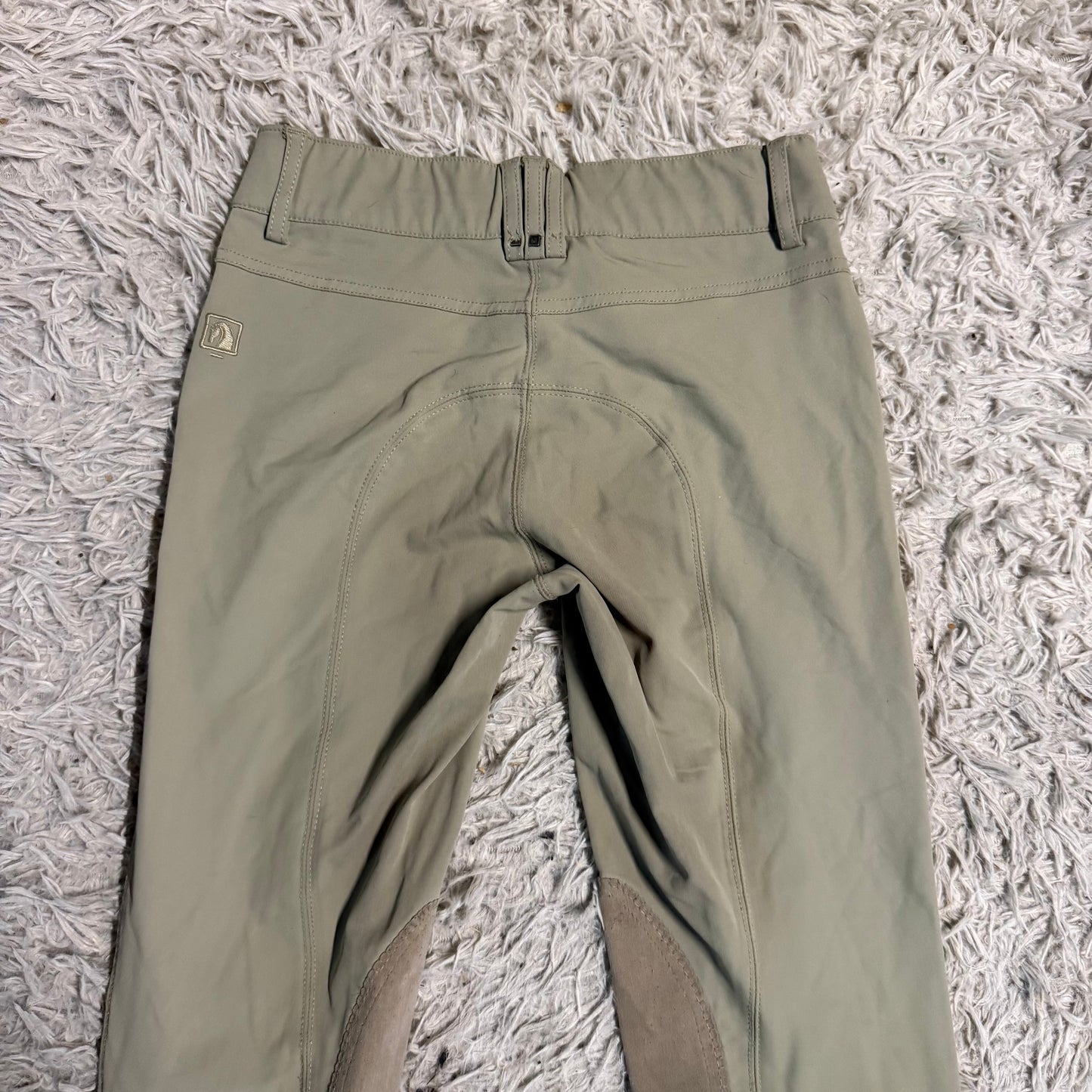 Women’s Size 26R Tan Romfh Knee Patch Horseback Riding Breeches