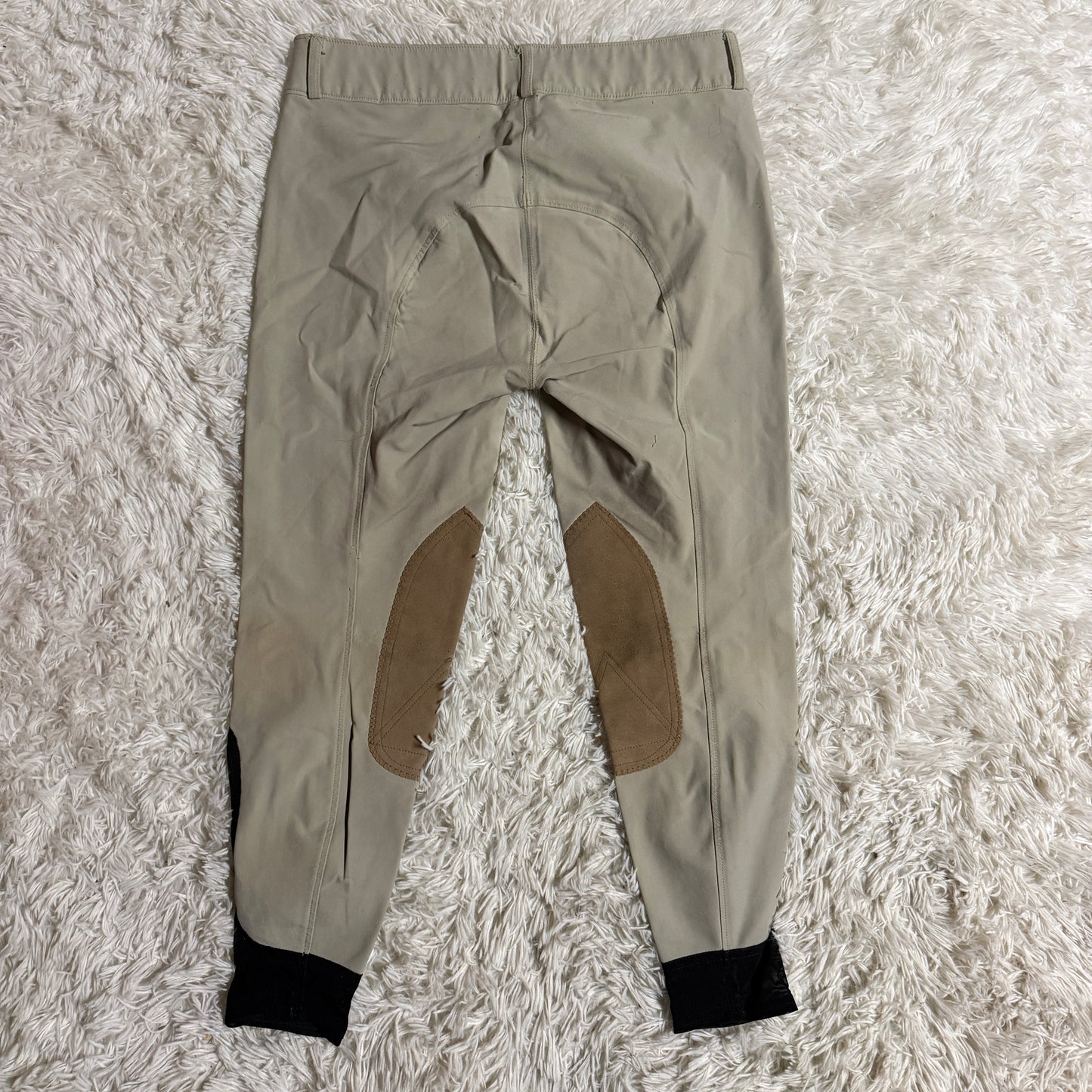 Women’s Size 34R Tan Equinavia Knee Patch Horseback Riding Breeches