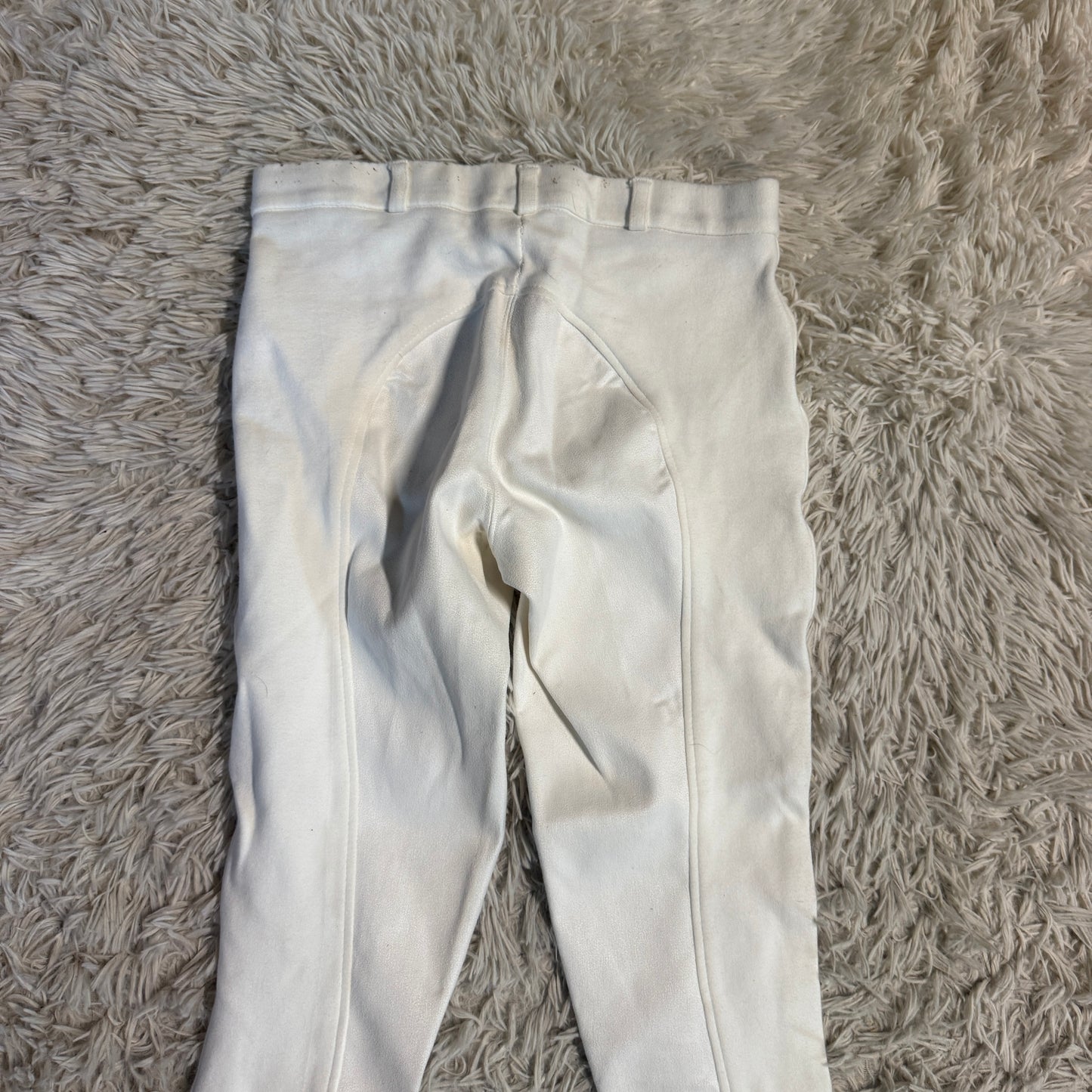 Child’s Size 16R White TuffRider Full Seat Horseback Riding Breeches