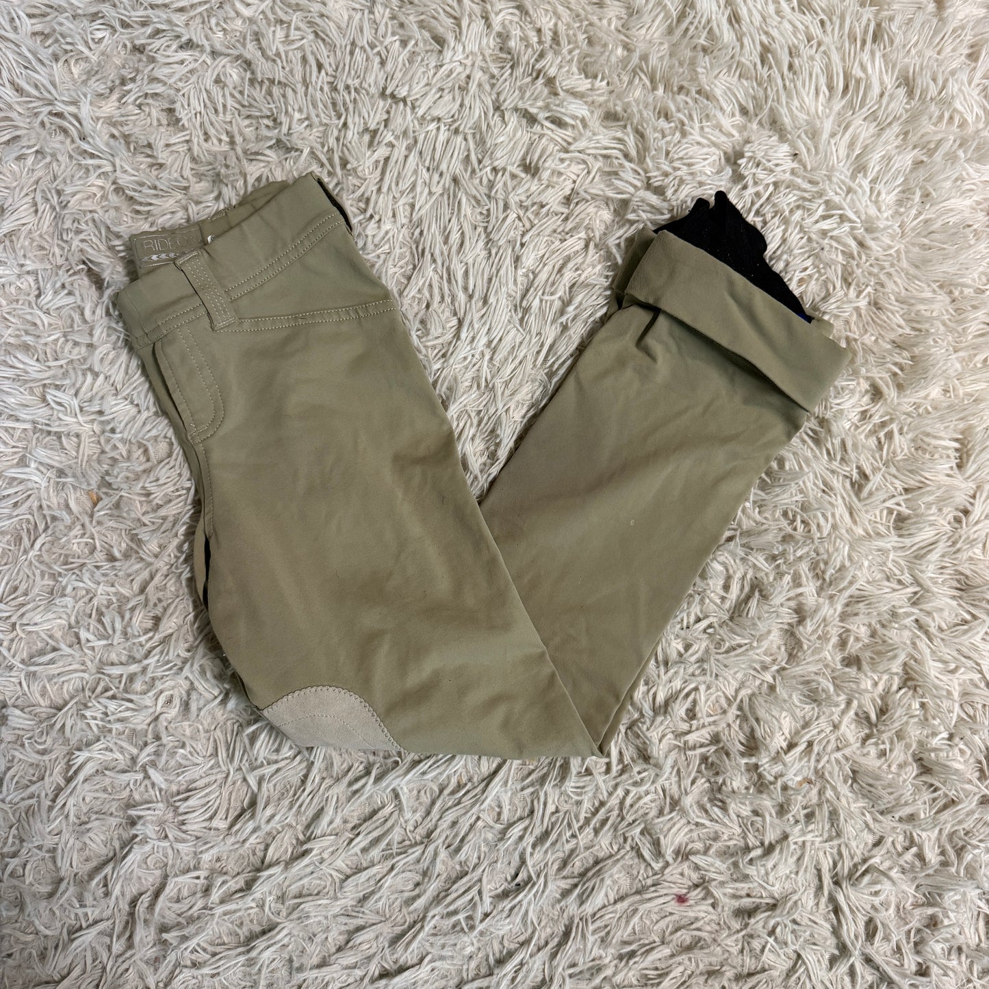 Child’s Small Tan Irideon Knee Patch Horseback Riding Jodphurs