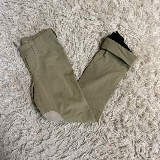 Child’s Small Tan Irideon Knee Patch Horseback Riding Jodphurs