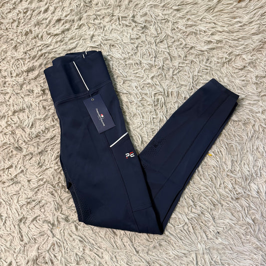 New Women’s Size 28R Navy Premier Equine Full Seat Horse Riding Tights Breeches