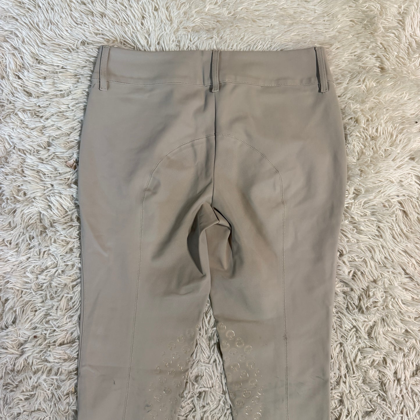 Women’s Size IT46 Tan Cavalleria Toscana Knee Patch Horseback Riding Breeches