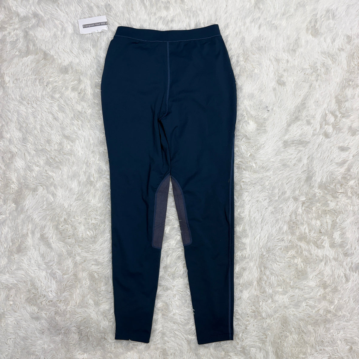 New Women’s XL Blue FitsT4 Knee Patch Horseback Riding Tights
