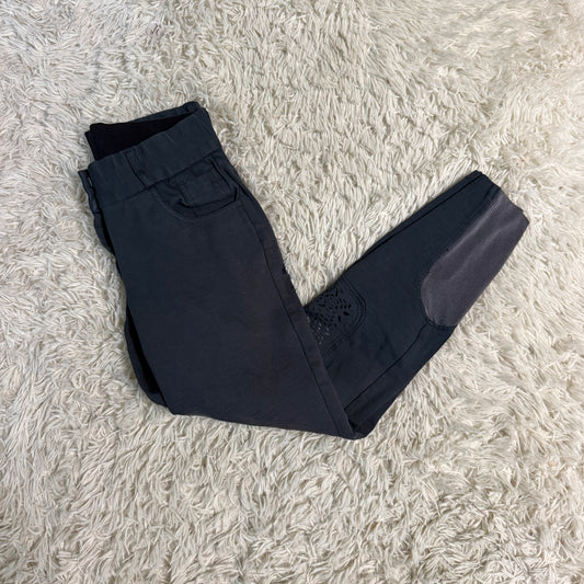 Women’s Size 28R Grey Smartpak Knee Patch Horseback Riding Breeches