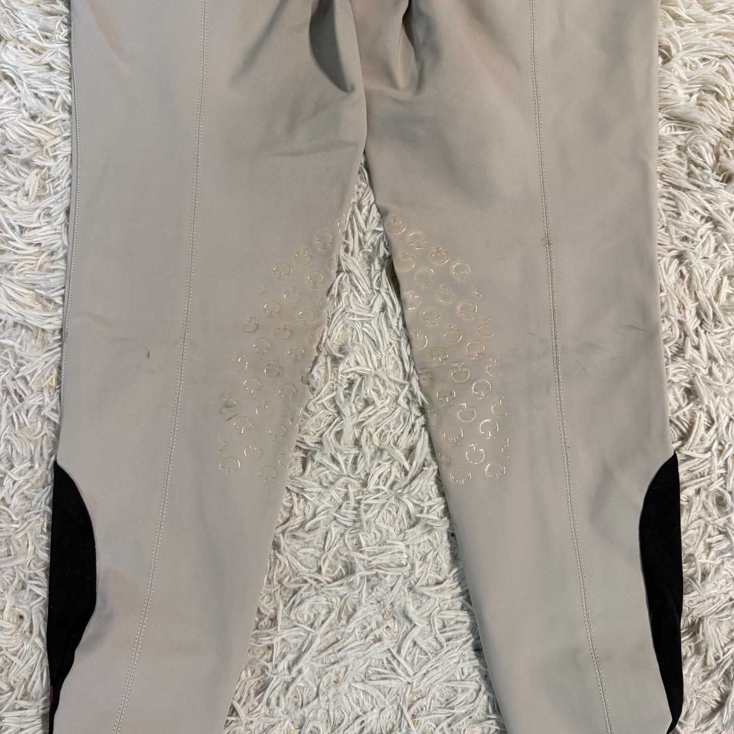 Women’s Size IT46 Tan Cavalleria Toscana Knee Patch Horseback Riding Breeches
