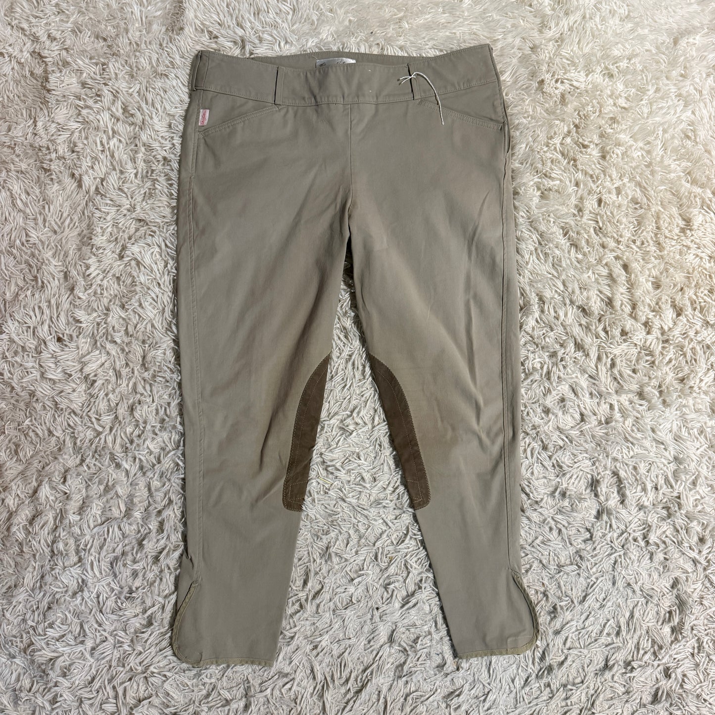 Women’s Size 36R Tan Tailored Sportsman Knee Patch Horseback Riding Breeches