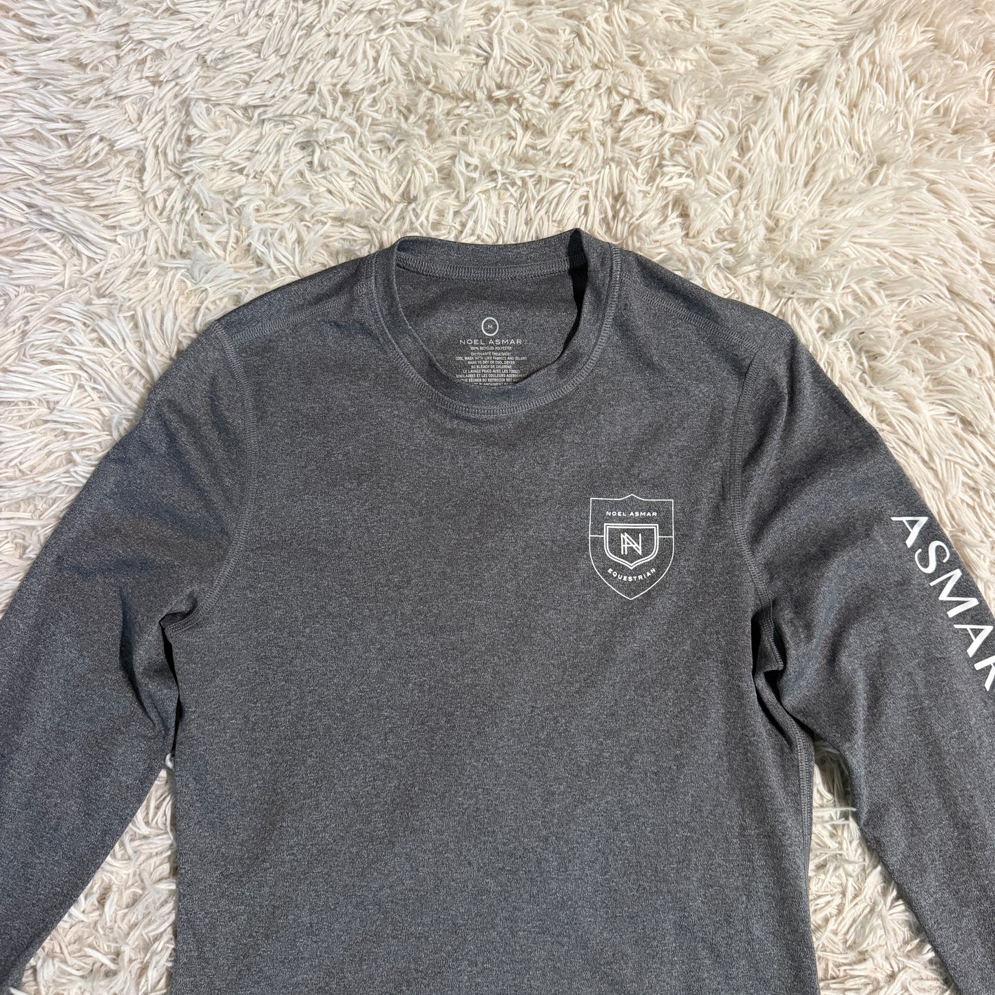 Women’s Medium Grey Noel Asmar Long Sleeve Horseback Riding Sunshirt