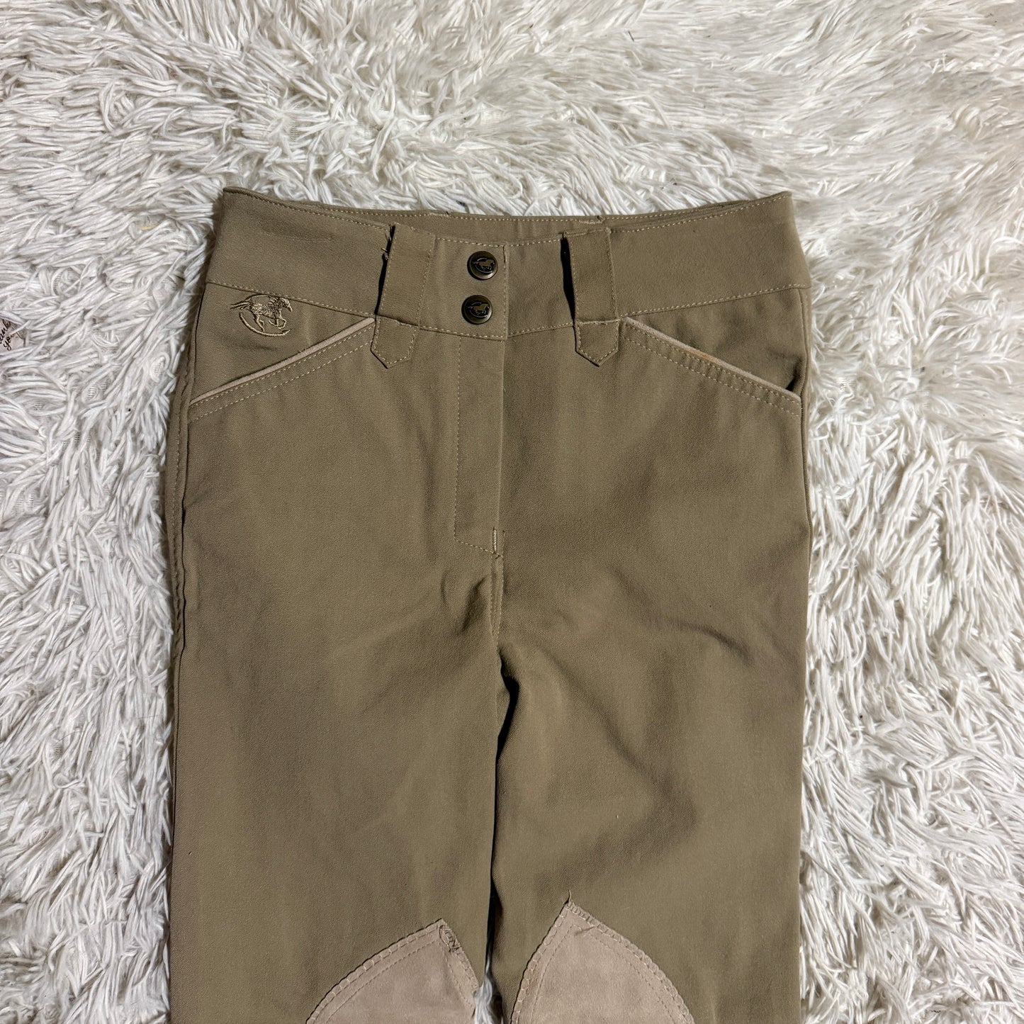 Child’s Size 10R Tan Smartpak Knee Patch Horseback Riding Breeches