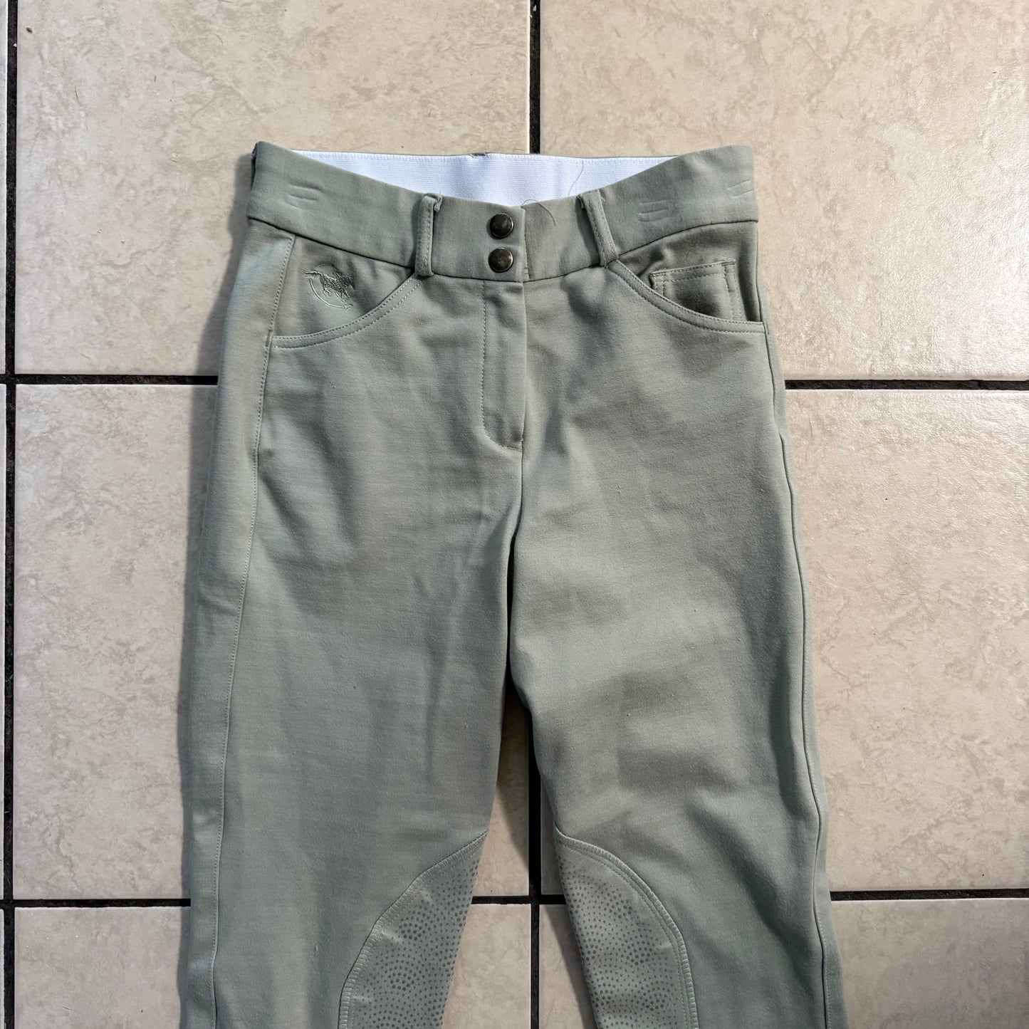 Women’s Size 24R Tan Smartpak Piper Knee Patch Horseback Riding Breeches