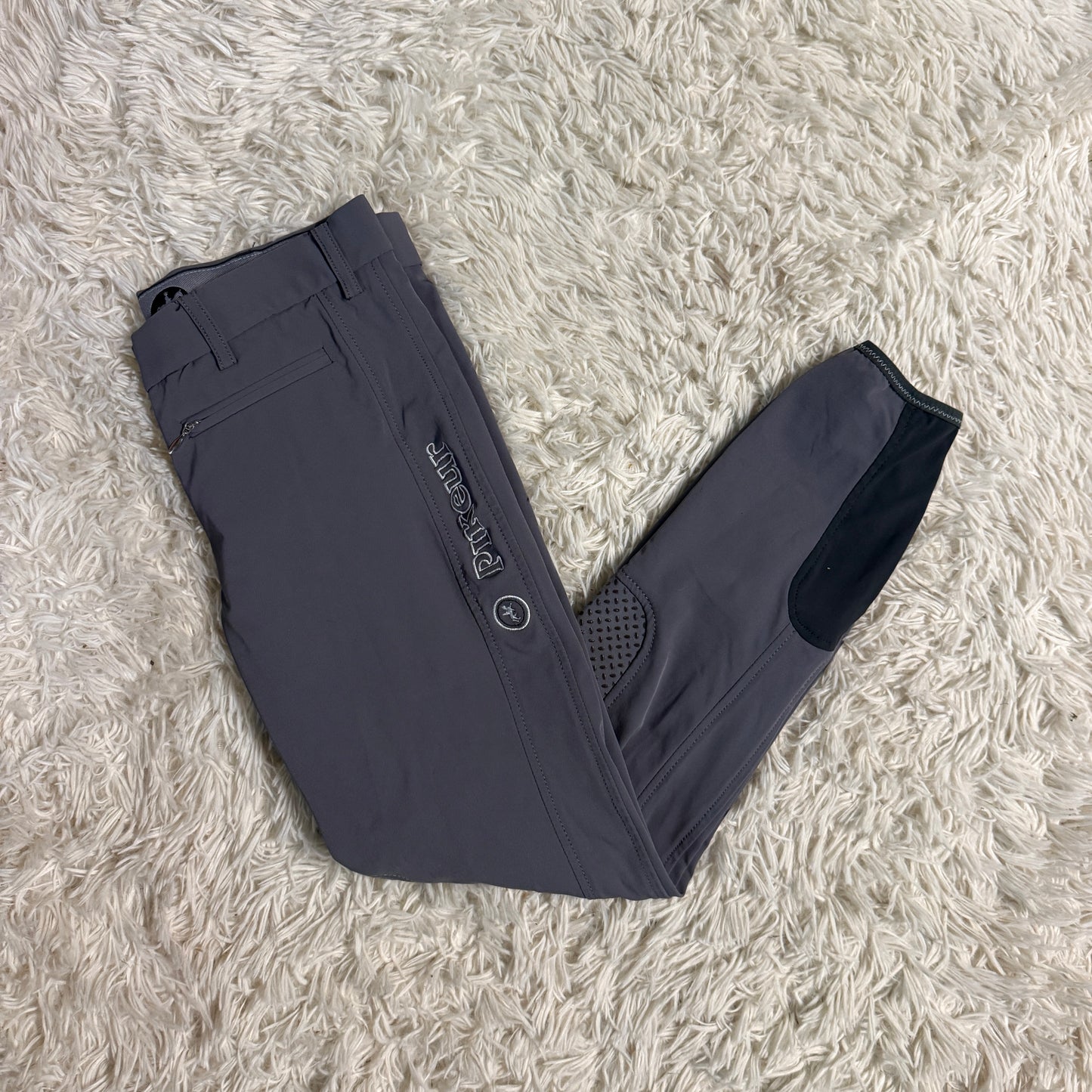 Women’s Size 22R Grey Pikeur Knee Patch Horseback Riding Breeches