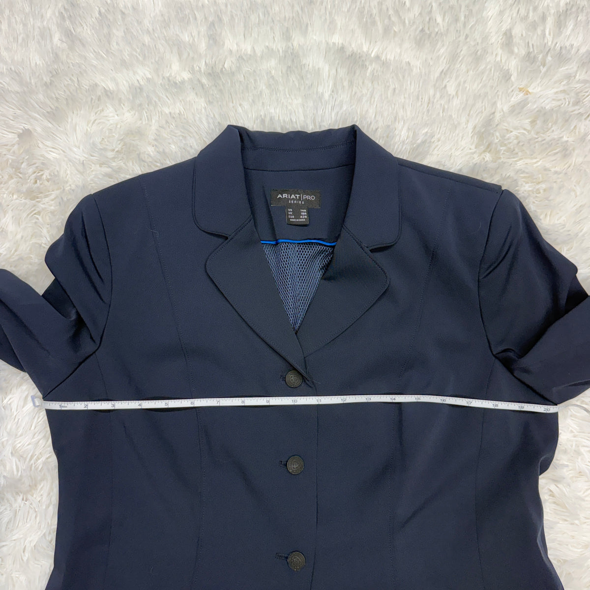 New Women’s 14R Navy Ariat Heritage V3 Stretch Horseback Riding Show Coat