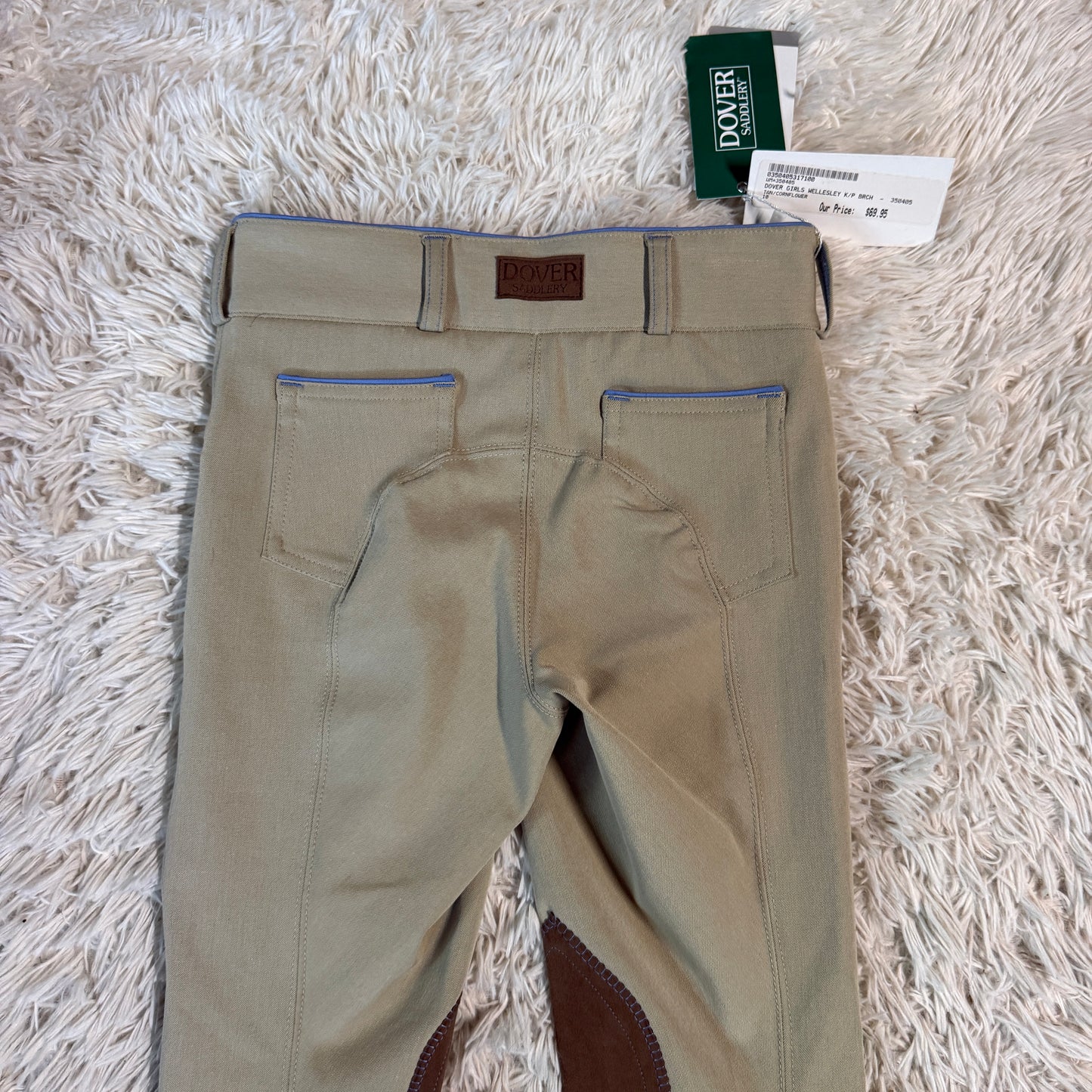 New Child’s Size 10R Tan Dover Knee Patch Horseback Riding Breeches
