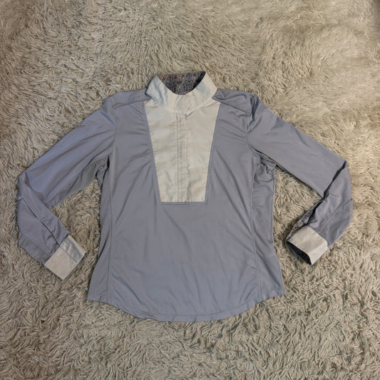 Women’s Large Purple Chestnut Bay Long Sleeve Horseback Riding Show Shirt