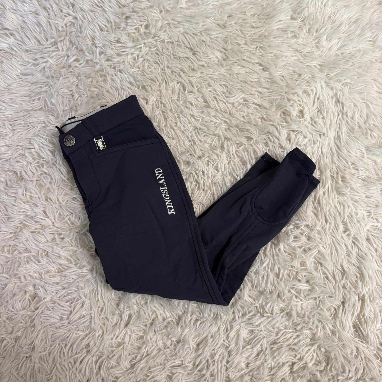 Child’s Size 6R Navy Kingsland Knee Patch Horseback Riding Breeches