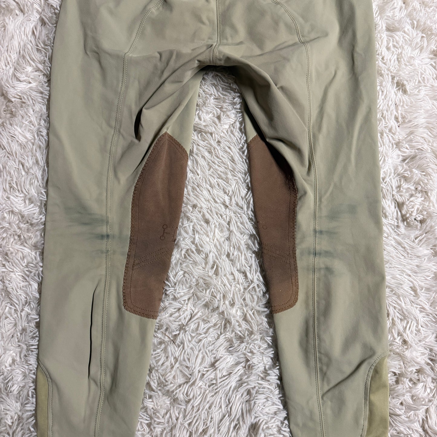 Women’s Size 32L Tan Smartpak Hadley Knee Patch Horseback Riding Breeches