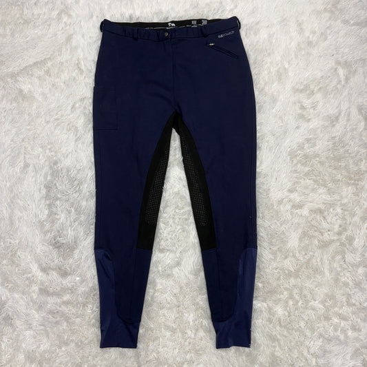 Women’s Size 38L Navy Buckwild Full Seat Horseback Riding Breeches