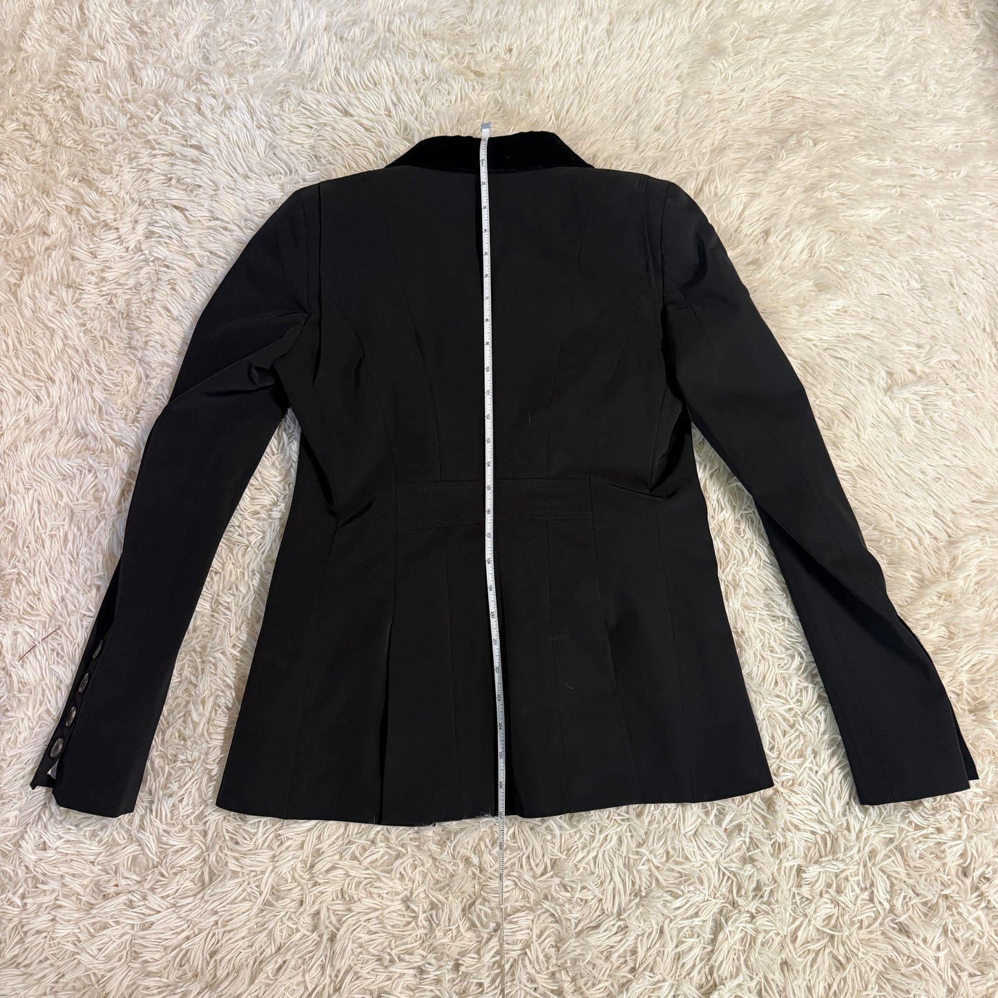 New Black IT46 Cavalleria Toscana Horseback Riding Show Coat