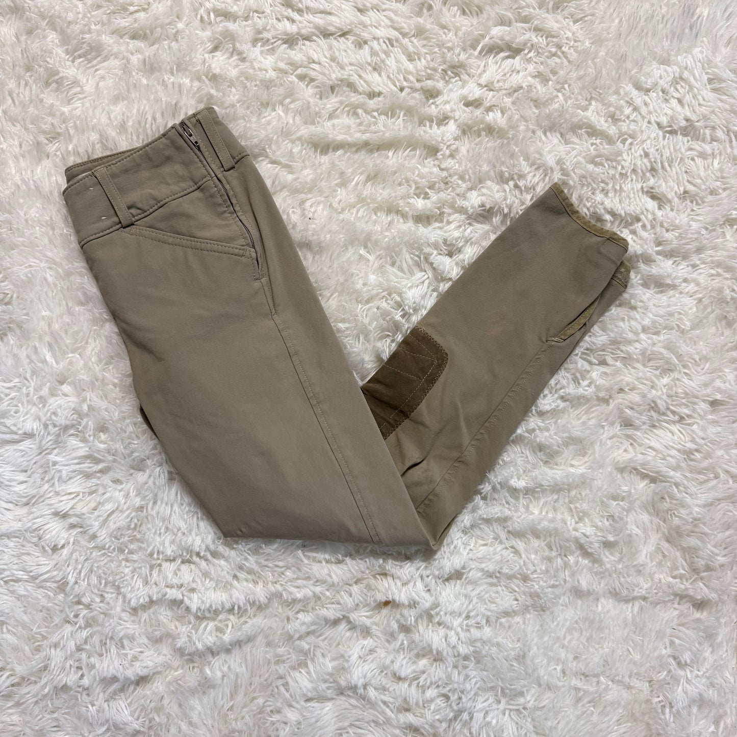 Child’s Size 12R Tan Tailored Sportsman Knee Patch Horseback Riding Breeches