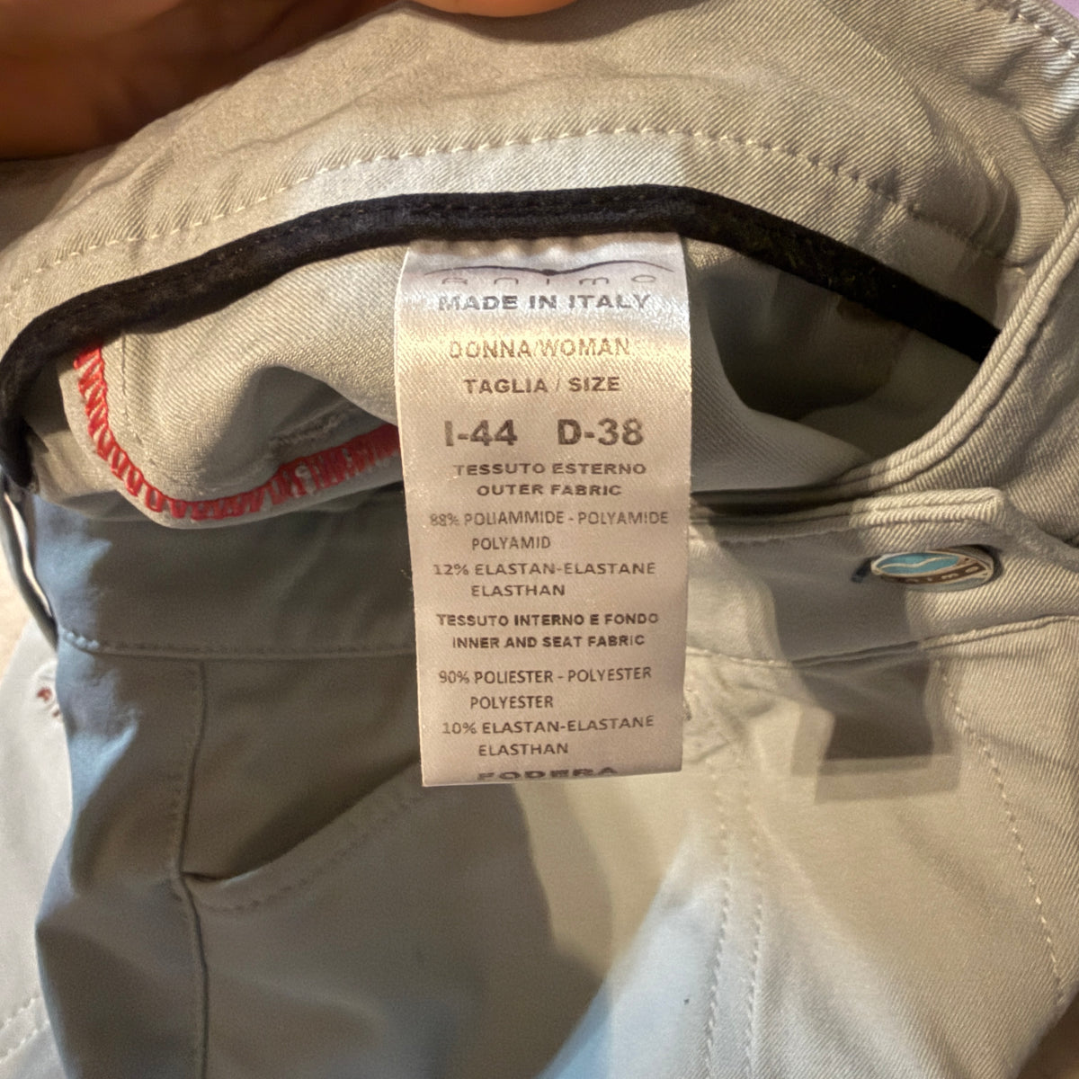 Women’s Size IT44 Tan Animo Knee Patch Horseback Riding Breeches