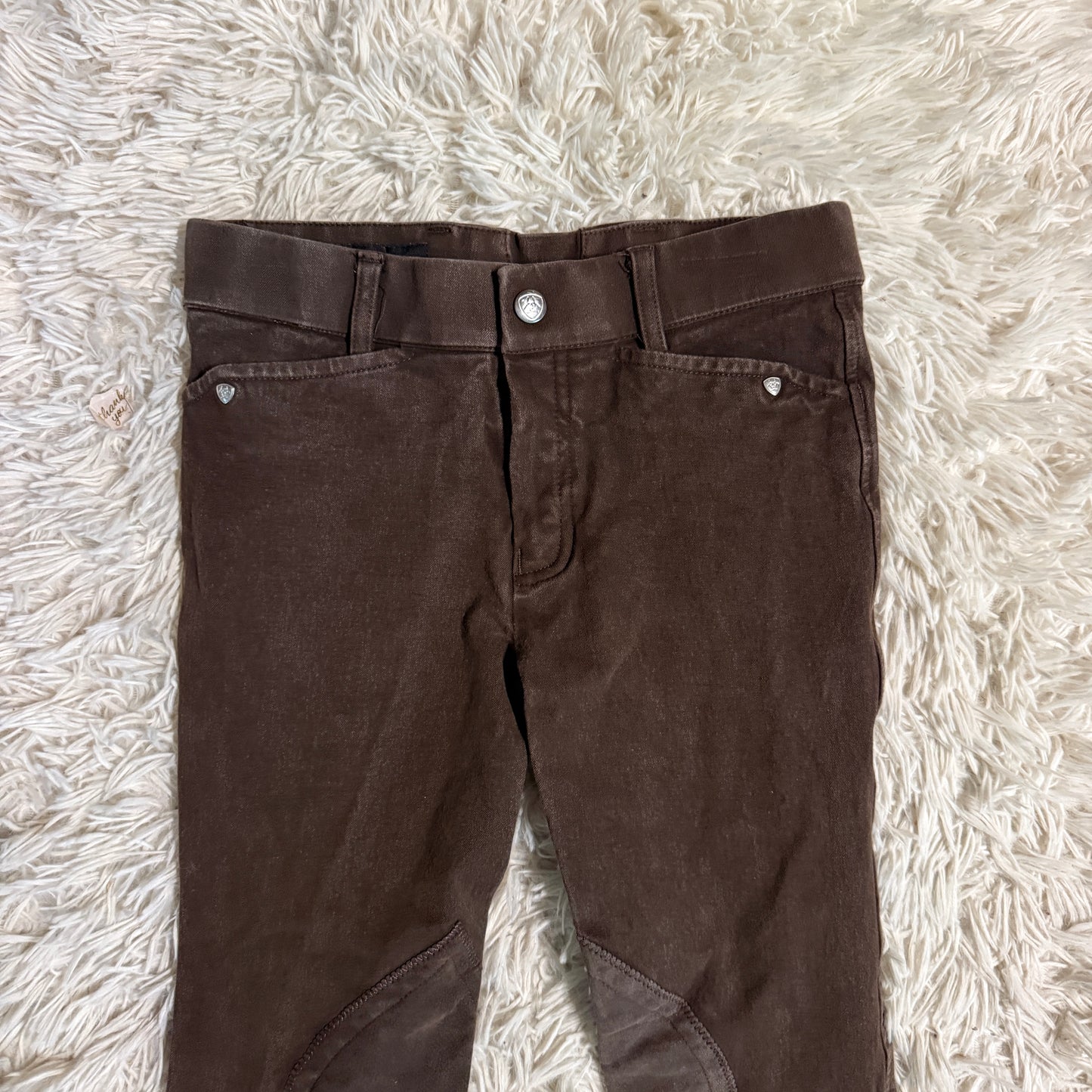 Child’s Size 10R Brown Ariat Knee Patch Horseback Riding Breeches
