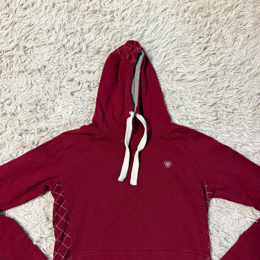 Women’s Small Red Ariat Horseback Riding Hooded Pullover