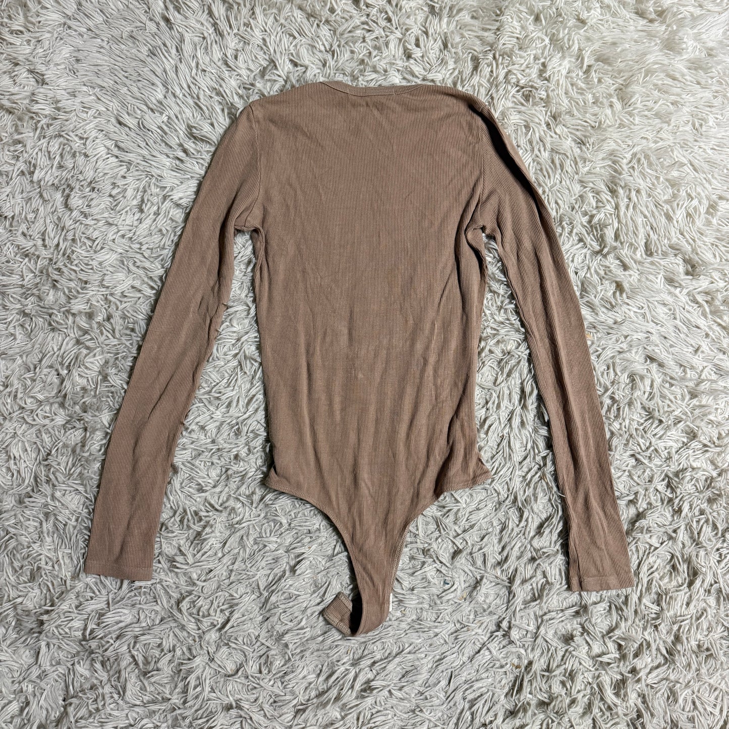 Women’s XS Tan Euphoric Equestrian Long Sleeve Horseback Riding Bodysuit Top