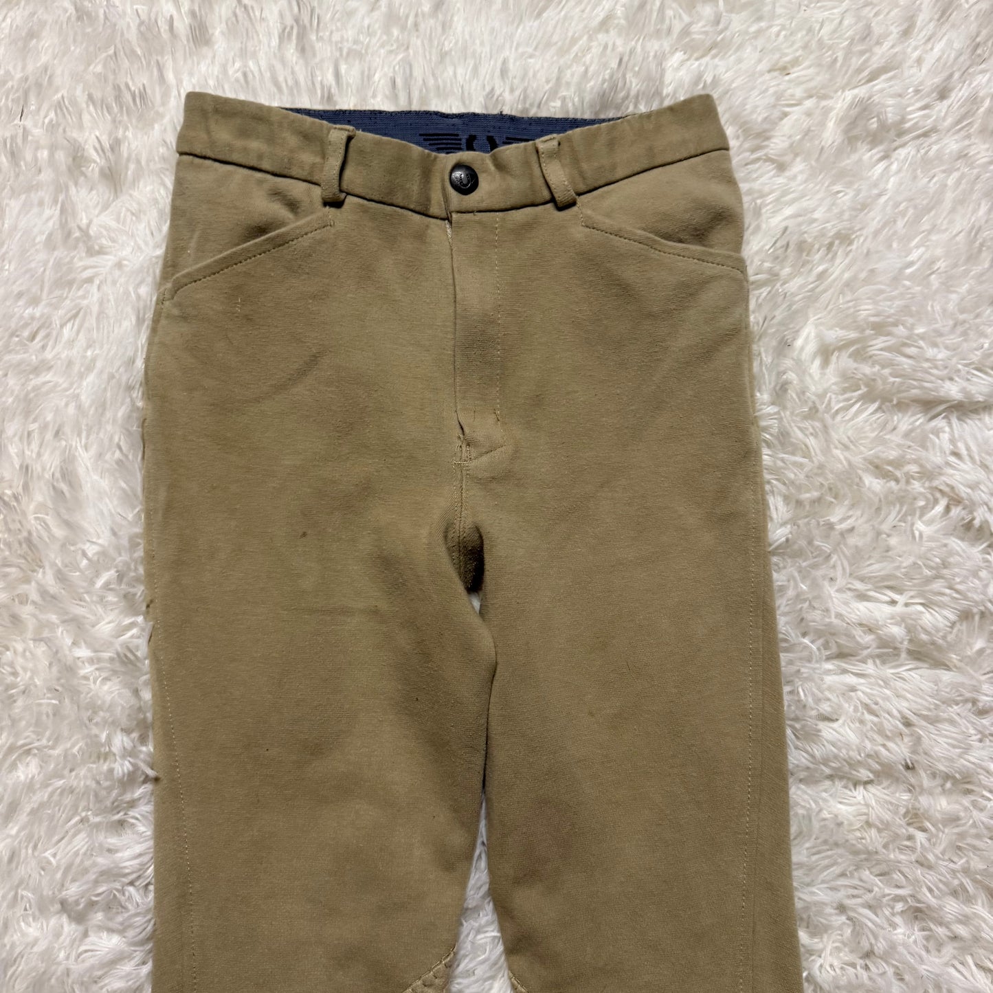 Boy’s Size 12 Tan TuffRider Knee Patch Horseback Riding Jodphur Breeches