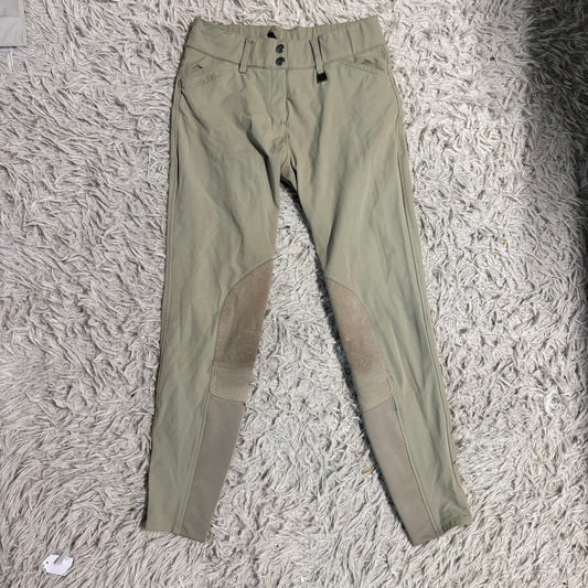 Women’s Size 26R Tan Romfh Knee Patch Horseback Riding Breeches