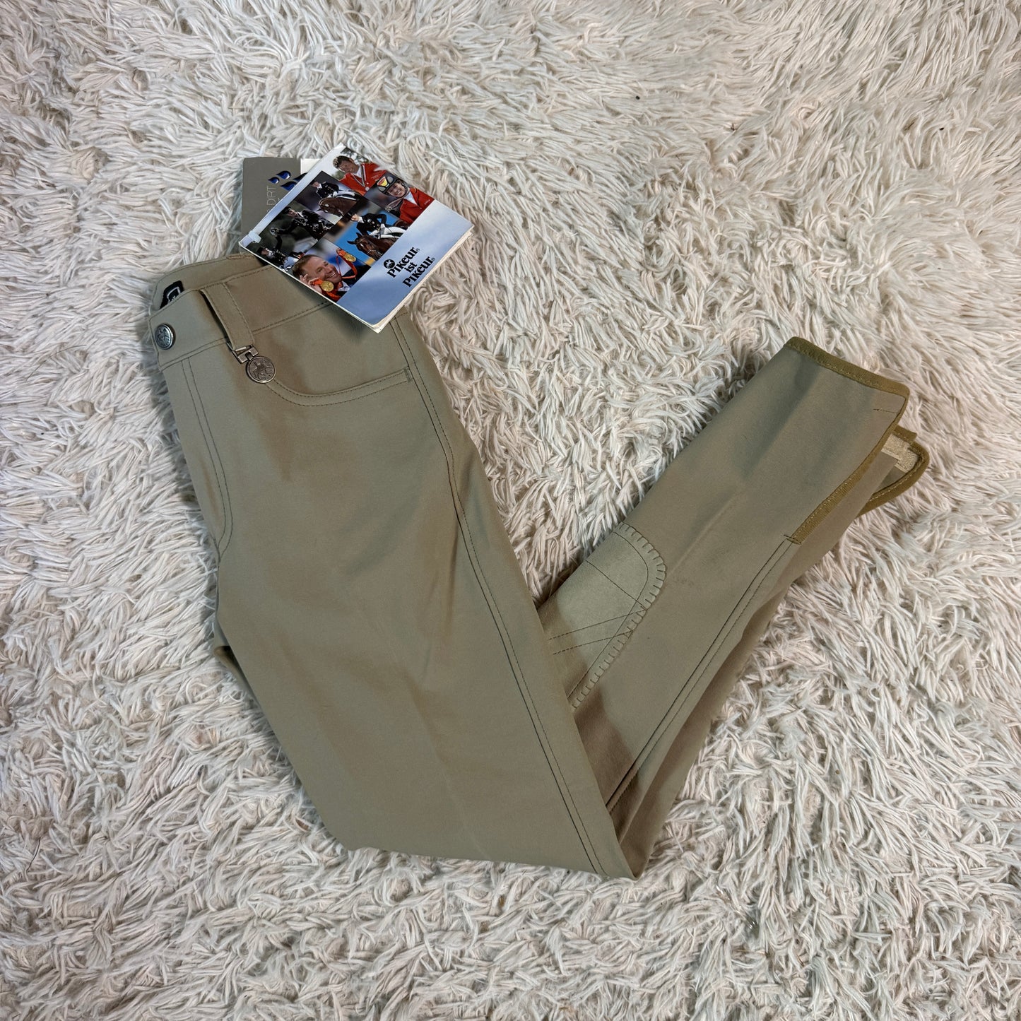 New Child’s Size 14R Tan Pikeur Knee Patch Horseback Riding Breeches