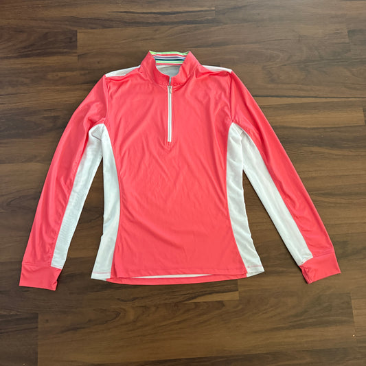 Women’s XL Orange/Pink Fits Long Sleeve Horseback Riding Sunshirt