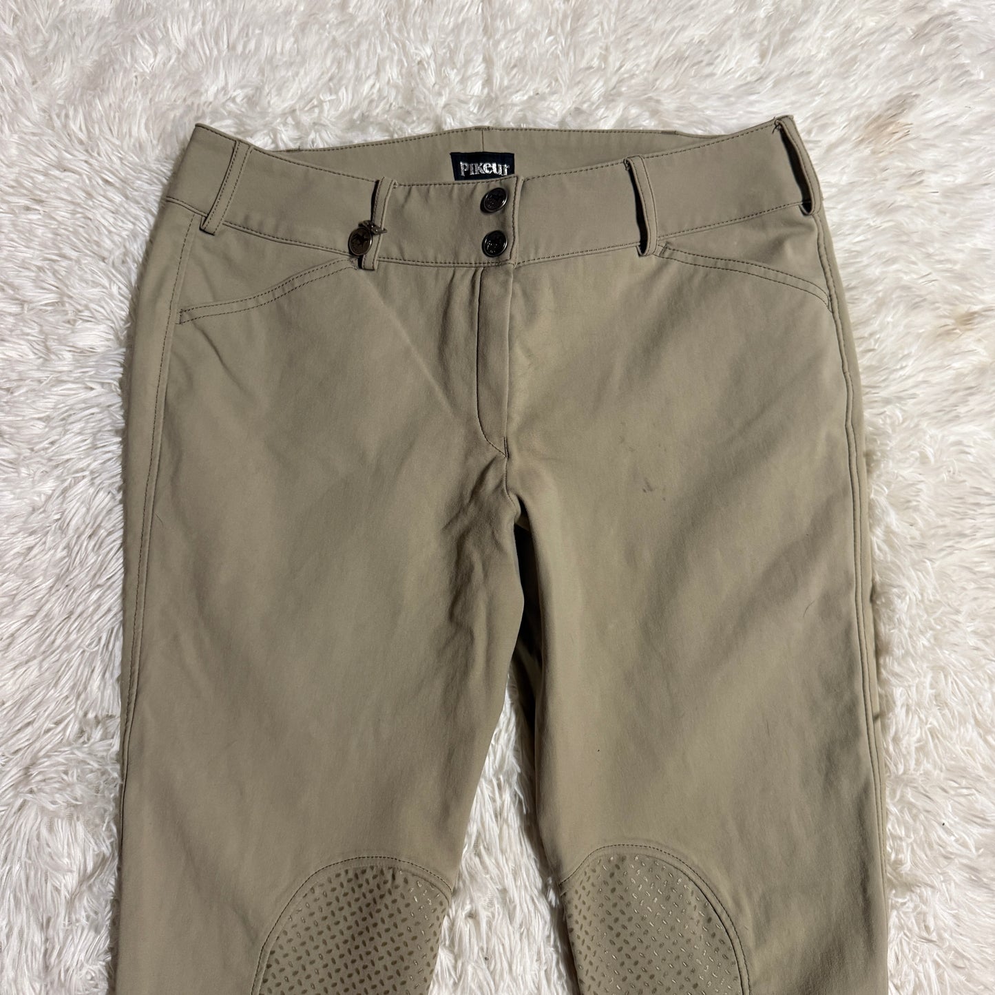 Women’s Size 34R Tan Pikeur Knee Patch Horseback Riding Breeches