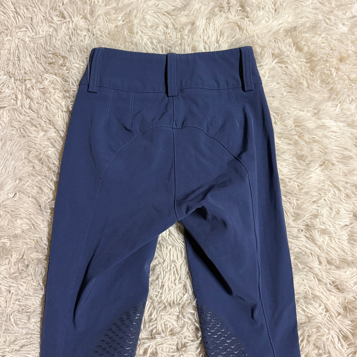 Women’s Size IT34 Blue Animo Knee Patch Horseback Riding Breeches