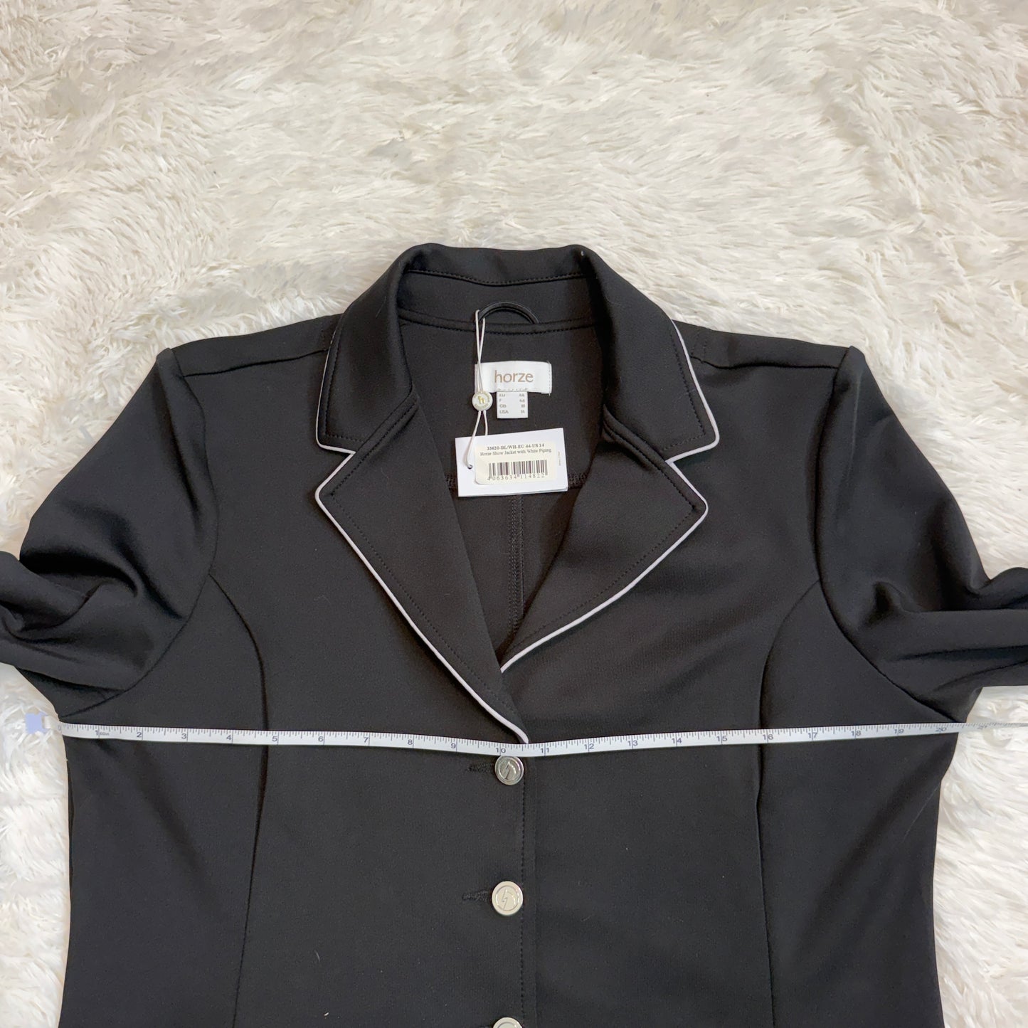 New Women’s Size 14R Black Horze Horseback Riding Show Coat