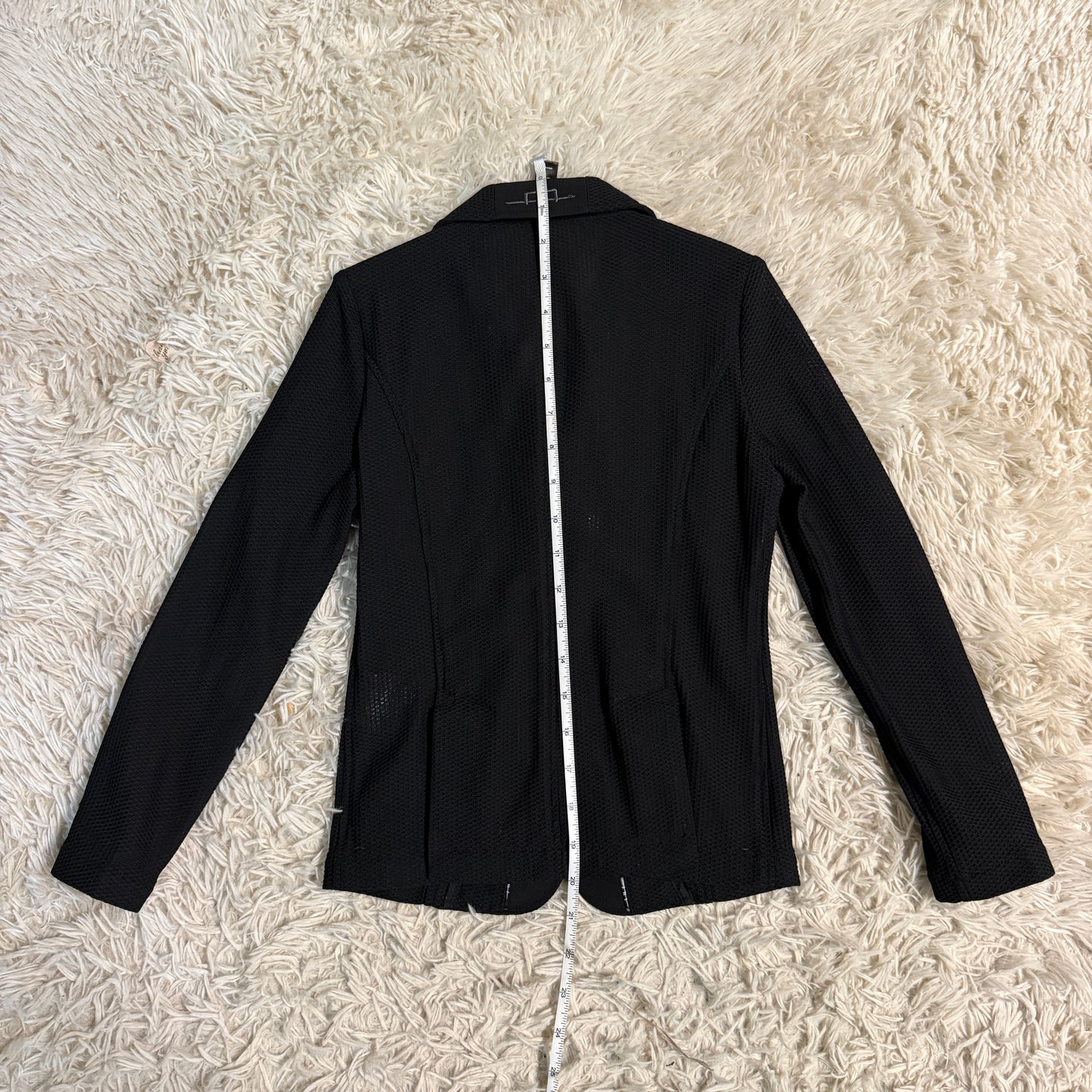 Child’s Size 7-8 Years Black Alessandro Albanese Mesh Horseback Riding Show Coat
