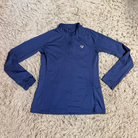 Women’s Large Blue Aubrion Long Sleeve Horseback Riding Sunshirt